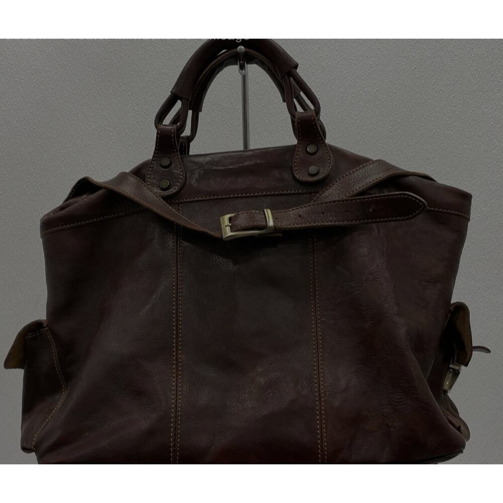 TUSCANY LEATHER  EUC XL TRAVEL WEEKENDER BAG - Picture 3 of 12